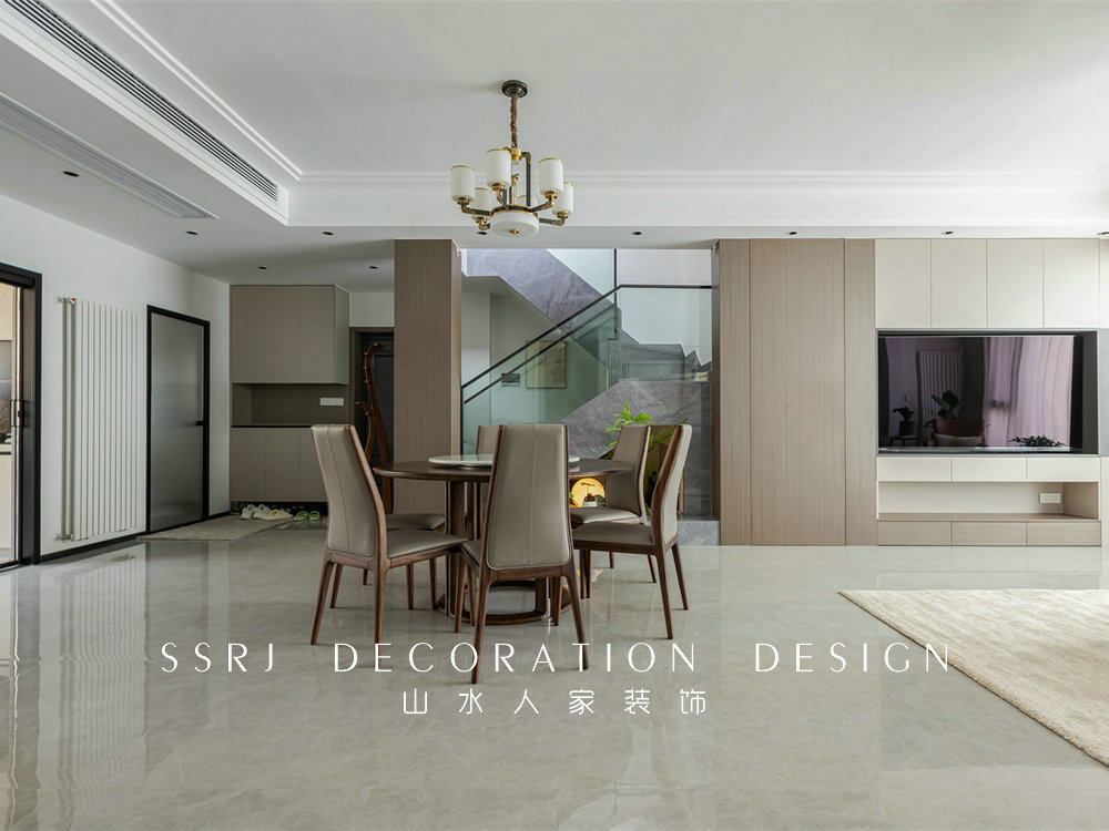 迦州橘郡246平復式現代中式風格裝修效果圖