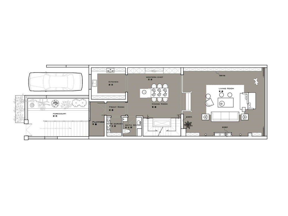 長源假日港灣別墅現代美式風格別墅裝修效果圖