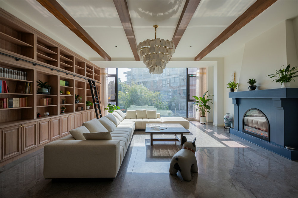 長源假日港灣別墅現代美式風格別墅裝修效果圖