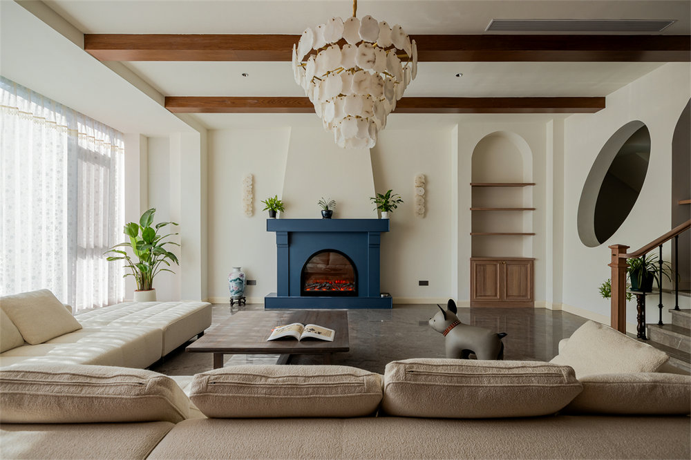 長源假日港灣別墅現代美式風格別墅裝修效果圖