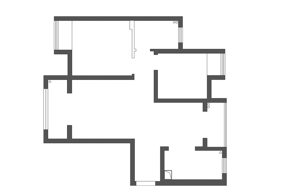 廣電光谷家三區(qū)91平法式復(fù)古風(fēng)格裝修效果圖