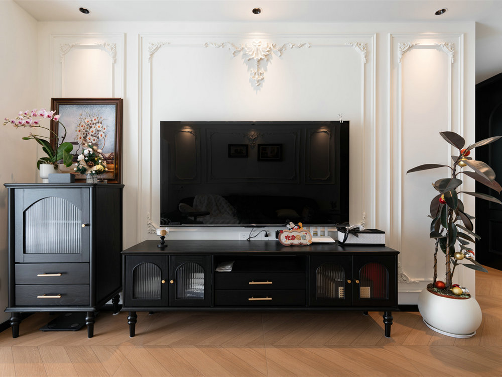 廣電光谷家三區(qū)91平法式復(fù)古風(fēng)格裝修效果圖