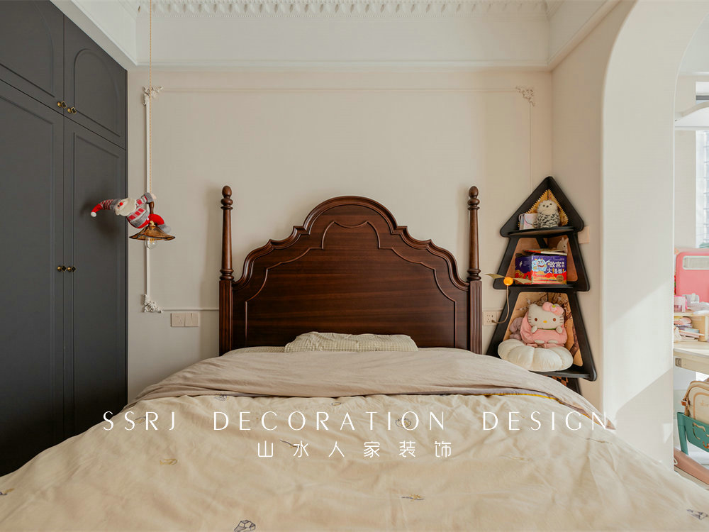 華僑城紅坊128平奶油法式風格裝修效果圖