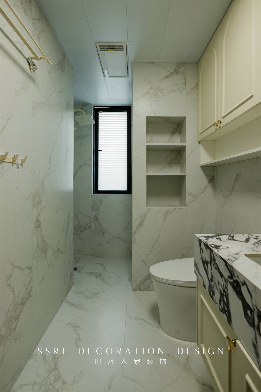 華僑城紅坊128平奶油法式風格裝修效果圖