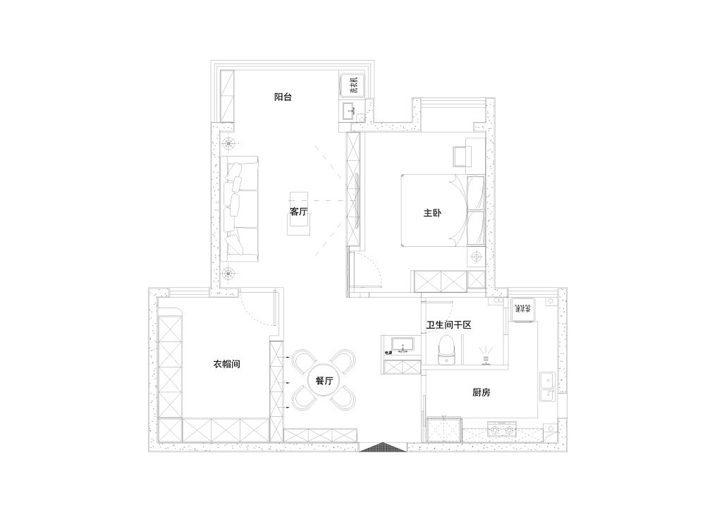 永泰時代95平現(xiàn)代輕奢風(fēng)格裝修效果圖