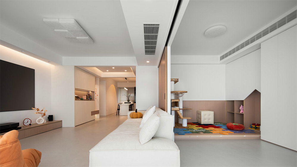 金科和雅東方135平原木奶油風(fēng)裝修效果圖