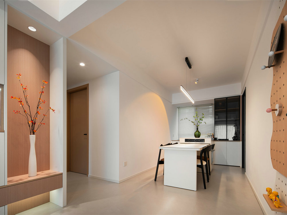 金科和雅東方135平原木奶油風(fēng)裝修效果圖