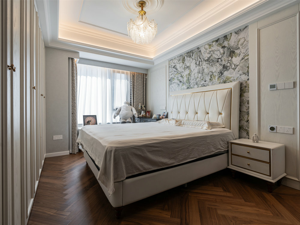 華僑城紅坊右岸140平法式香奈兒風格裝修效果圖