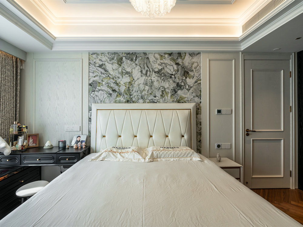 華僑城紅坊右岸140平法式香奈兒風格裝修效果圖