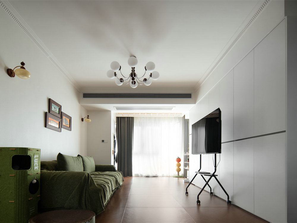 美院幸福里70平中古風(fēng)格裝修效果圖