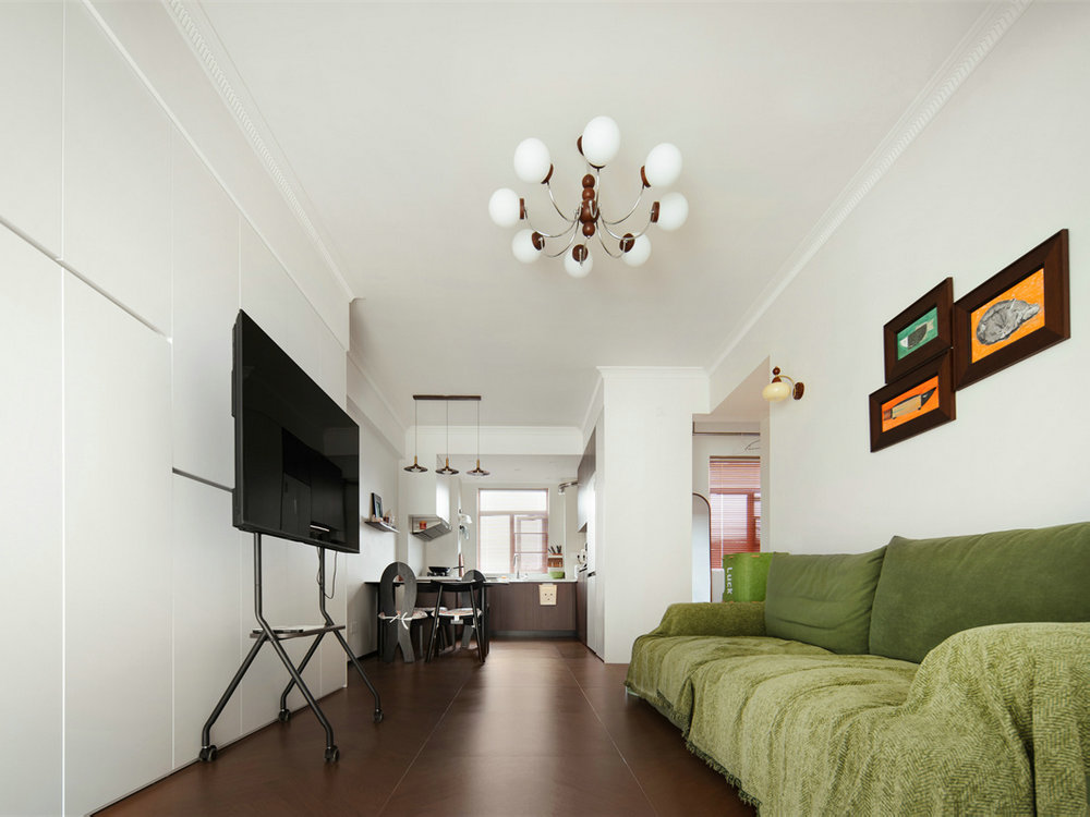 美院幸福里70平中古風(fēng)格裝修效果圖