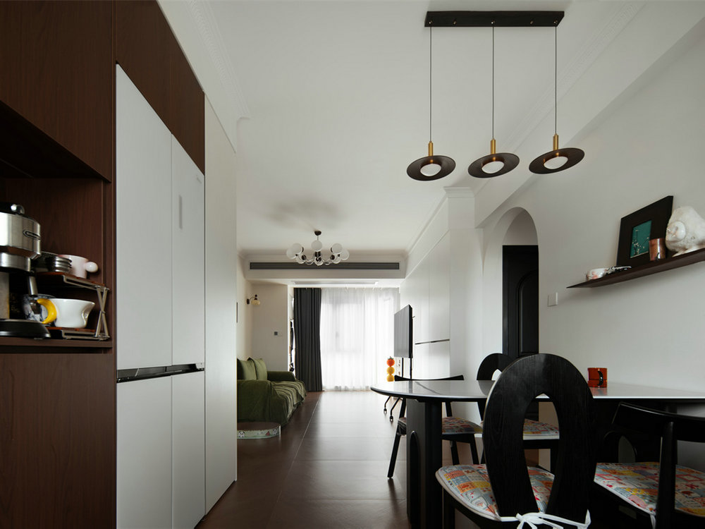 美院幸福里70平中古風(fēng)格裝修效果圖